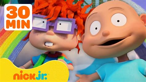 Rugrats Fight a Robot & Find Reptar! w/ Tommy, Chuckie.